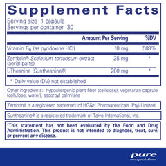 Rapid Calm bottle with label displaying 30 capsules