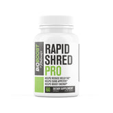 Rapid Shred PRO Series bottle label showing 60 pills