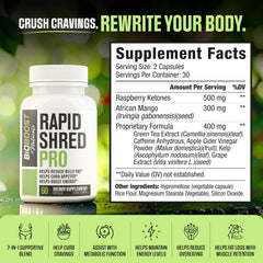 Front view of Rapid Shred PRO Series bottle on white background