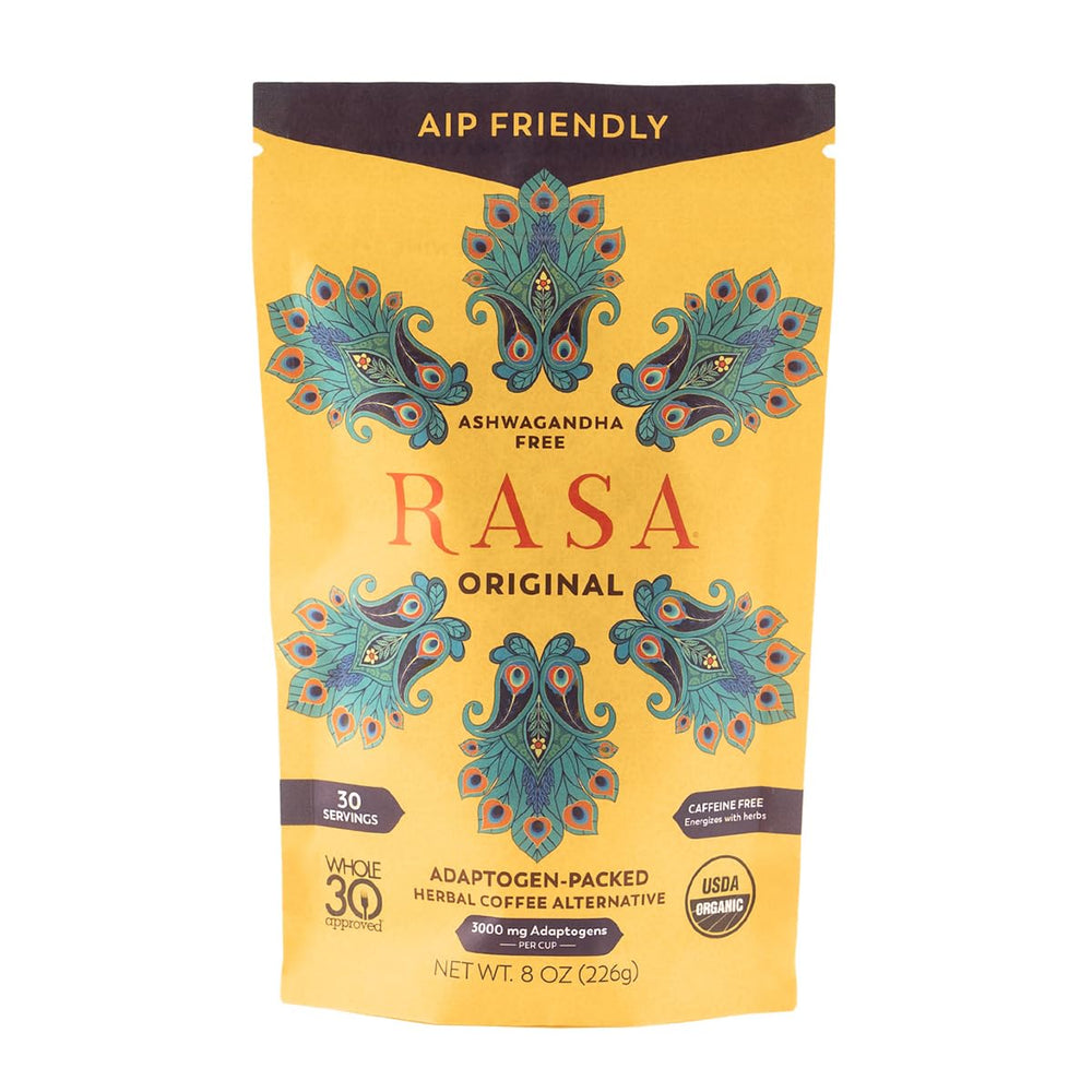 Rasa Original AIP Diet adaptogenic mushroom coffee alternative packaging