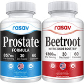 Rasav Prostate Supplements bottle with 60 capsules