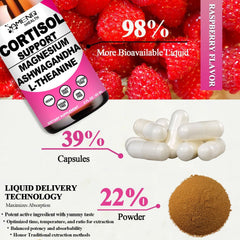 Relaxation and restful sleep imagery with raspberry Cortisol Drops