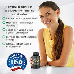 RaveAid bottle back label with supplement facts