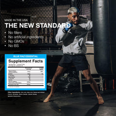 Lifestyle image of RAW Nutrition bundle in gym setting