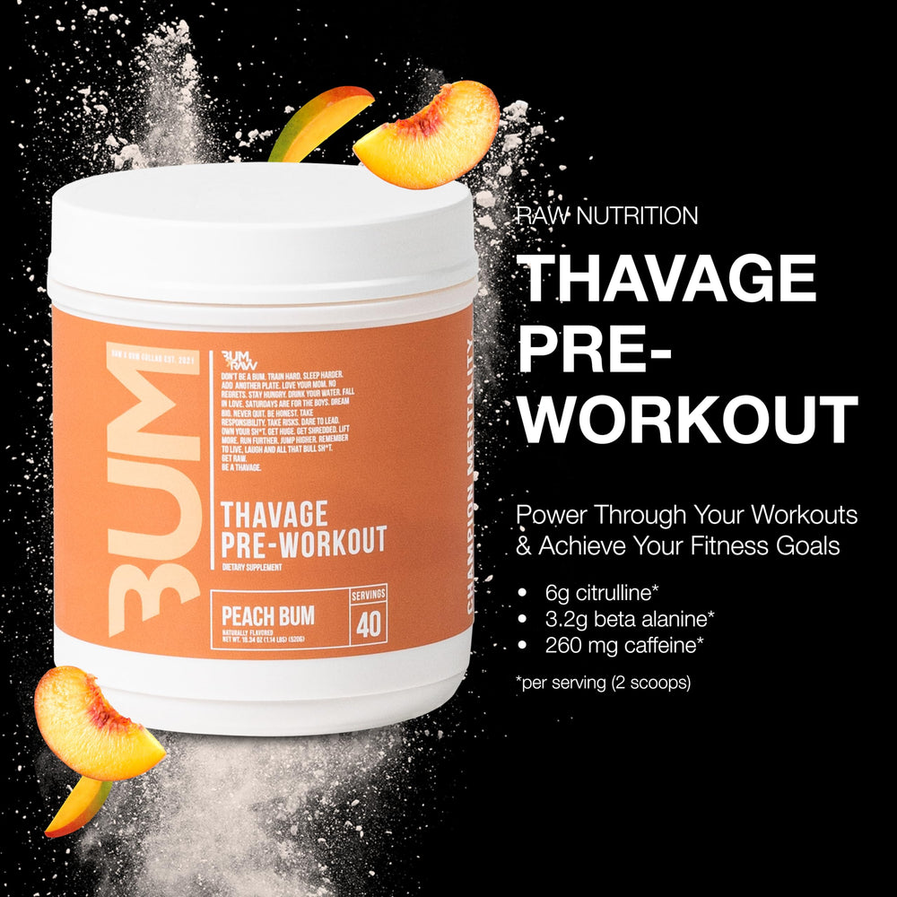 RAW Thavage quick mix in glass showing hydration-friendly energy