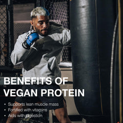 RAW Vegan Protein Acai Bowl packaging image conveys sustainable, convenient 25-serving format