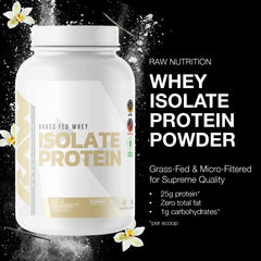 Scoop of RAW Whey Isolate Vanilla powder