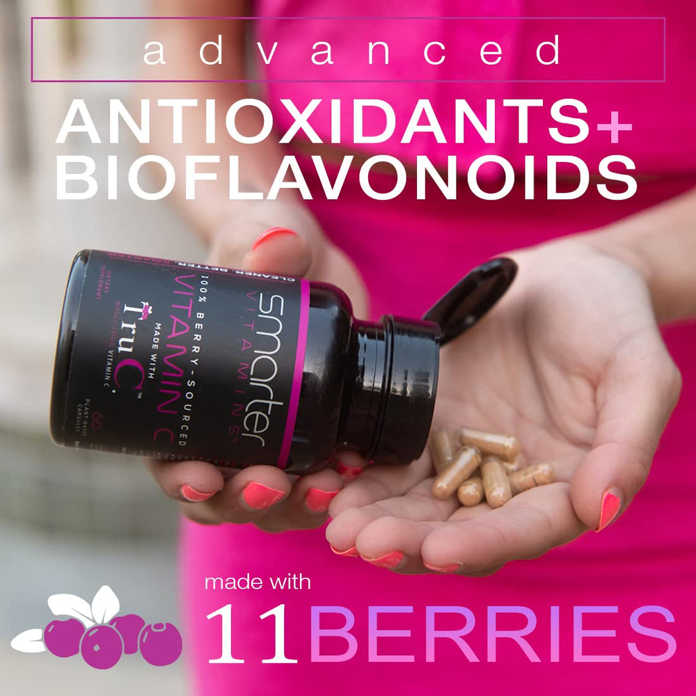 Close-up of bottle with 60 vegan capsules (180 capsules total) for the 3-pack