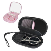 RAWILL 2-in-1 portable glasses and contact case with built-in mirror