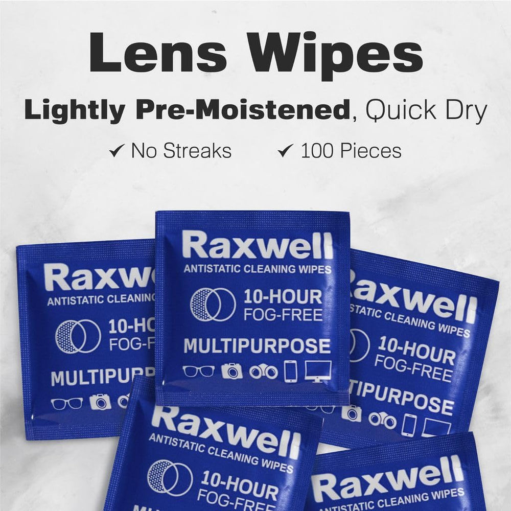 Individually Wrapped Wipes for On-The-Go Eyeglasses Cleaning