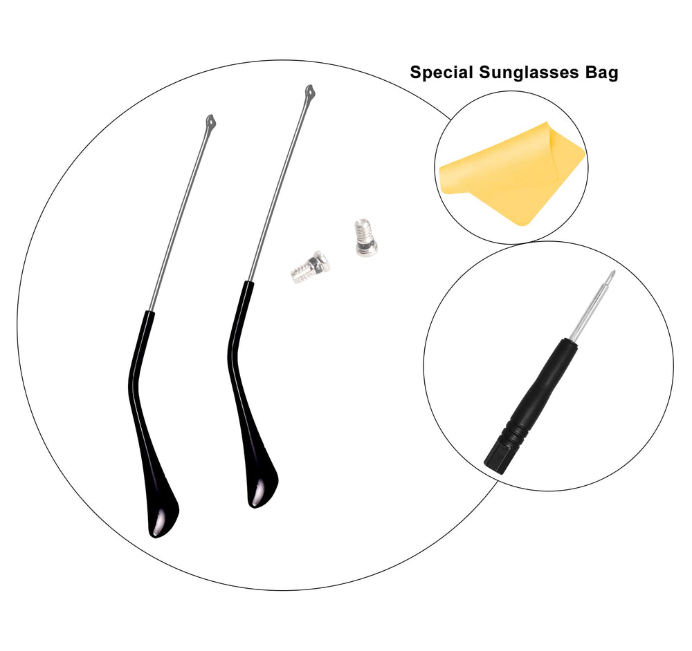 Ray-Ban 3025 Aviator temple tips replacement