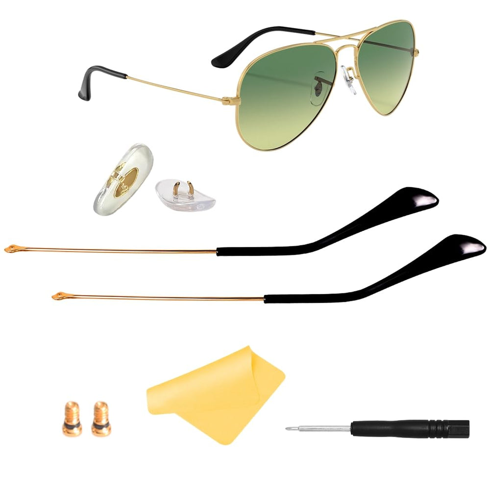 Ray-Ban Aviator replacement temple arms kit with nose pads