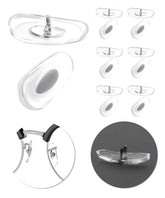 Six pairs of clear replacement nose pads for Ray-Ban sunglasses