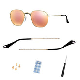 Replacement temple arms for Ray-Ban RB3548N/RB3447 sunglasses – front view