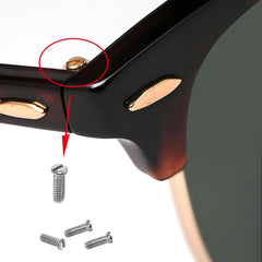 Packaging with replacement screw kit and screwdriver