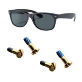 Golden Ray-Ban screws set for Justin and Wayfarer frames (RB4165 RB4371 RB2132) - 4 pcs