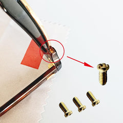Temple hinge screws for Ray-Ban Clubmaster and similar models