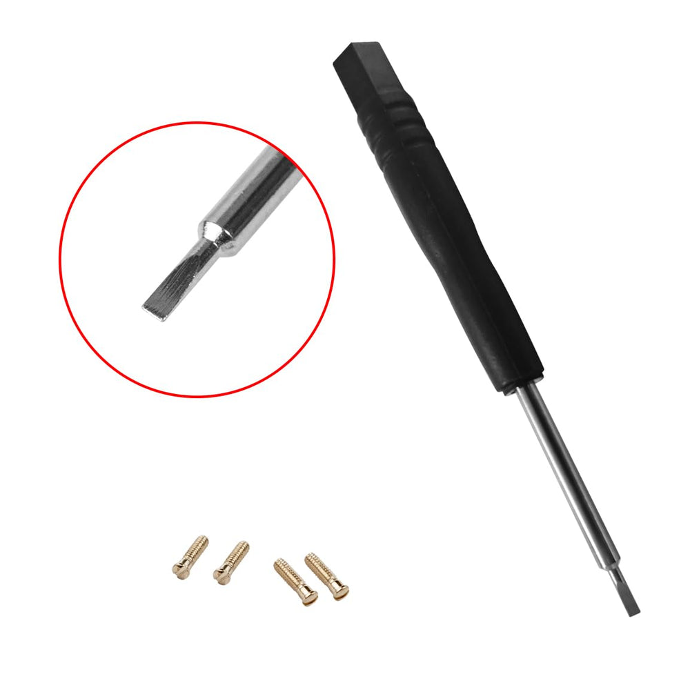 Golden screwdriver included in Ray-Ban sunglasses repair kit