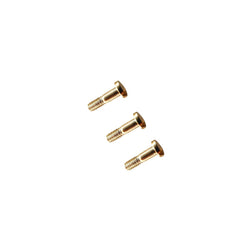 Gold replacement temple hinge screws for Ray Ban RB3386 RB3364 RB3379 sunglasses - close-up