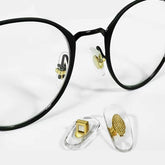 Ray-Ban nose pad replacement 14mm gold - 4 pairs, front view