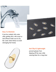 Gold-core silicone nose pads for Ray-Ban eyewear