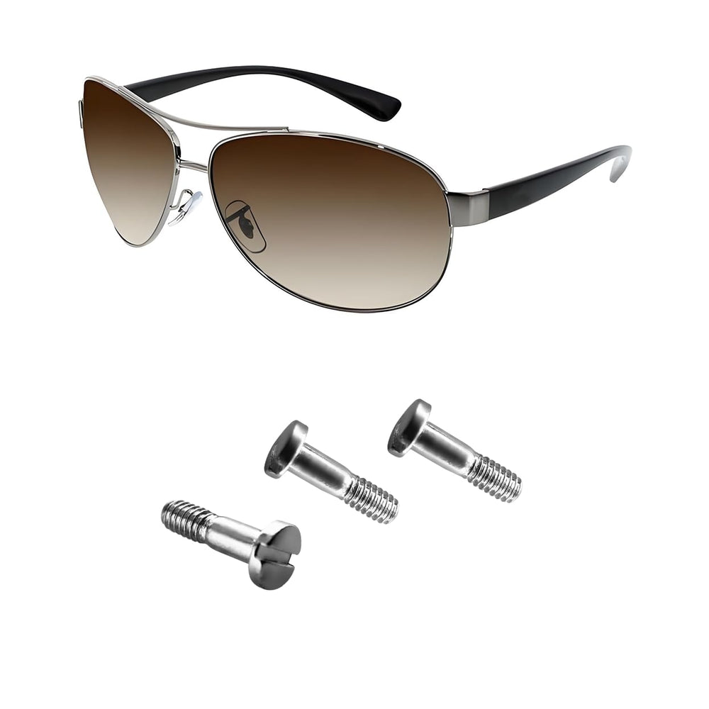 Replacement Ray Ban hold lenses ring screws silver – image 1