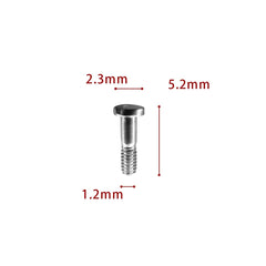 Replacement Ray Ban hold lenses ring screws silver – image 2
