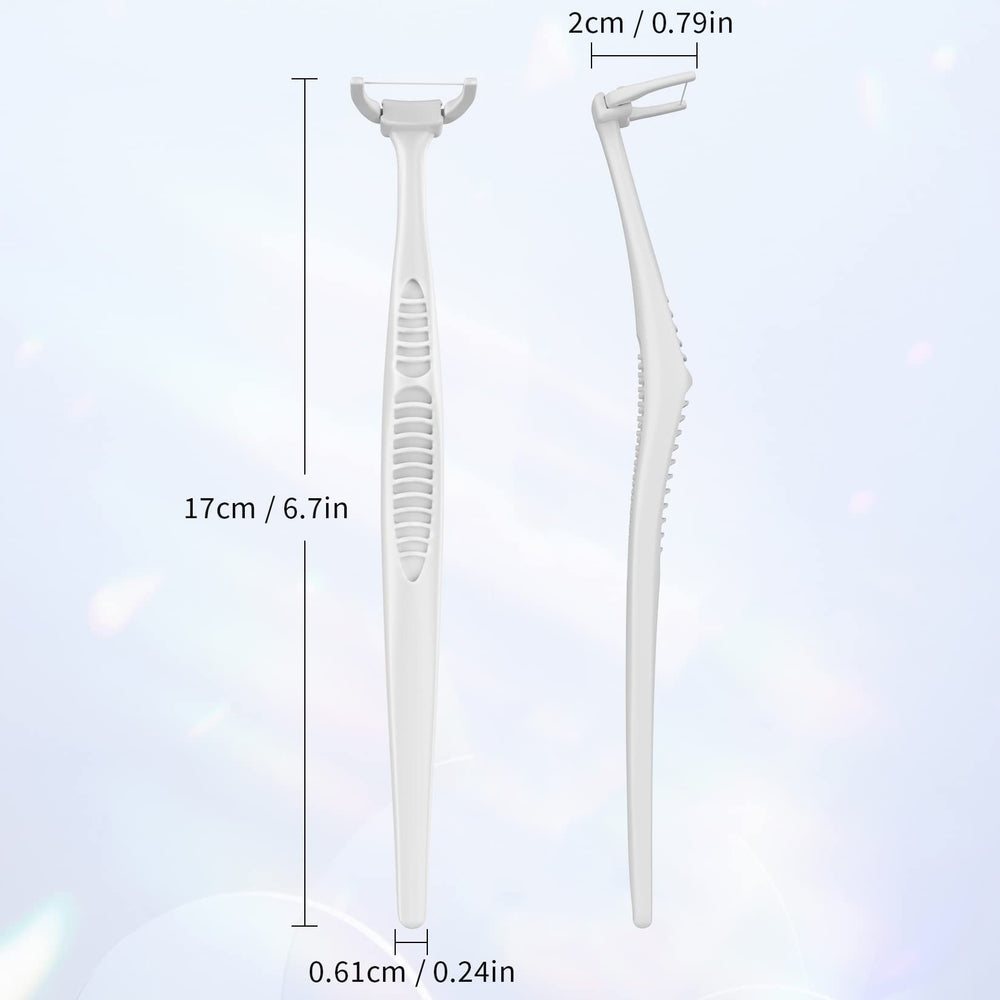 Close-up of ergonomic handle design for RAZOKO Flosser Kit