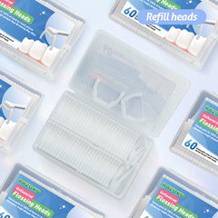 Easy attach and remove floss head on RAZOKO kit