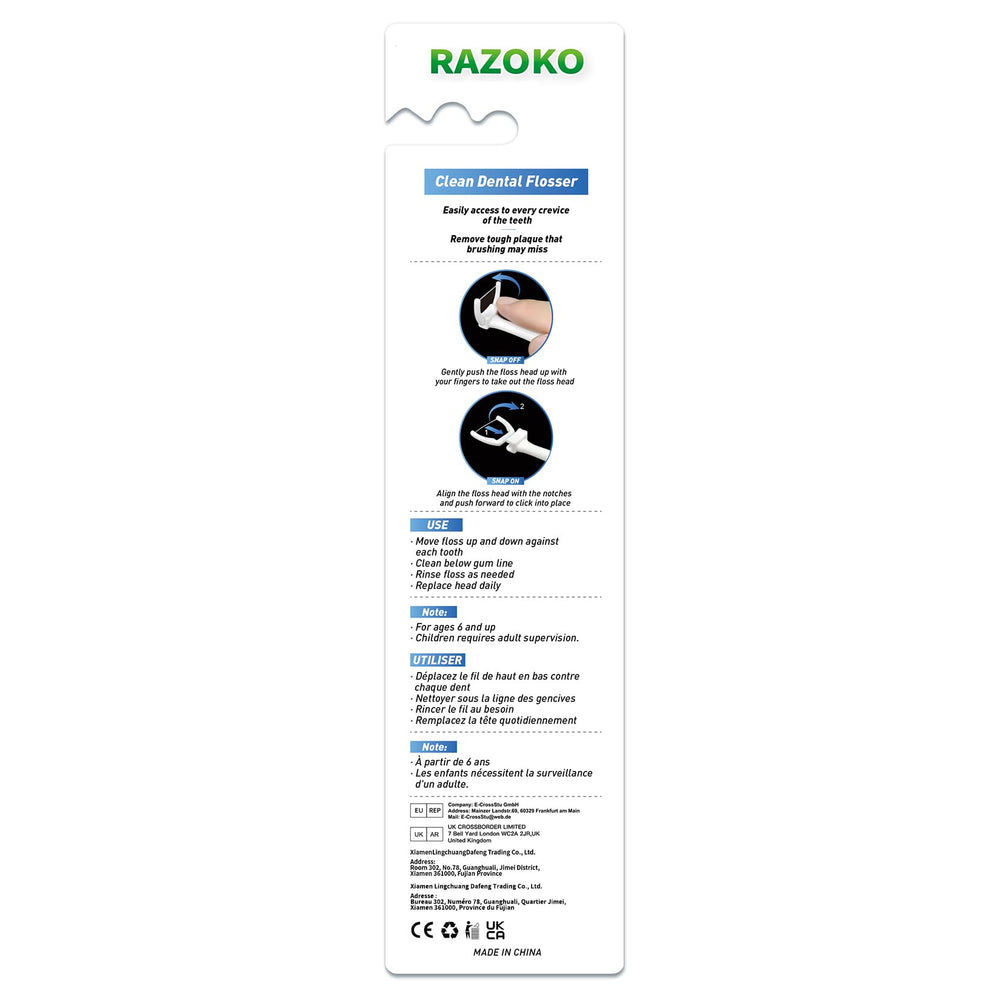 Complete RAZOKO Ultimate Flosser Kit displayed