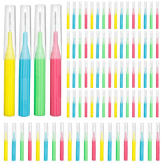 RAZOKO interdental brush set with four head sizes (2mm, 2.3mm, 2.5mm, 3mm) and 88pcs