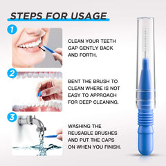 Storage caps for RAZOKO interdental brushes