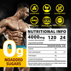 Close-up of Mango Creatine Monohydrate Gummies