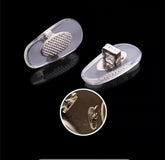 RB eyeglasses nose pads replacement - front view (silver)