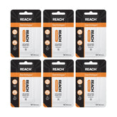 Reach Dentotape Waxed Dental Floss Tape 100 yd in a 6-pack box