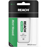 Front view of Reach Mint Waxed Floss pack (5 dispensers)