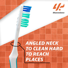Close-up of bi-level soft bristles on Reach toothbrush