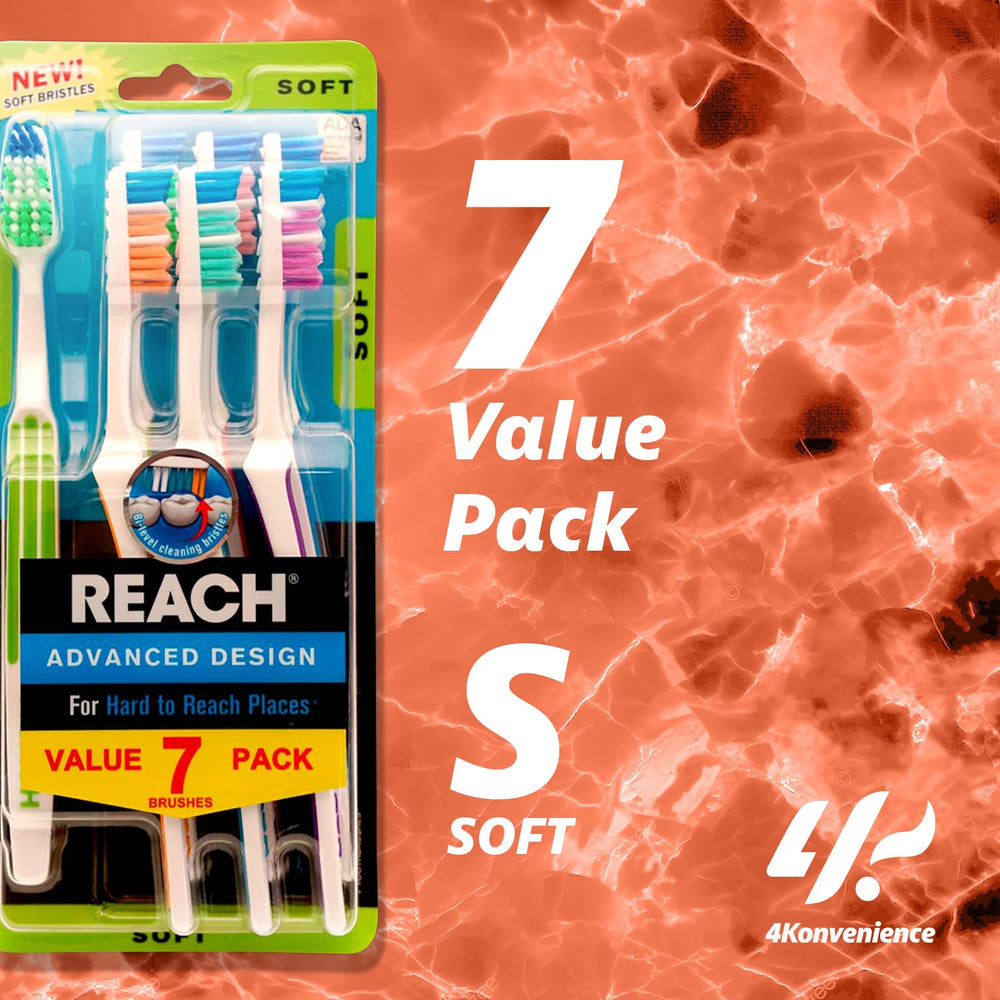 Tongue cleaner feature on Reach advanced design toothbrush