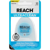 Front view of REACH Ultraclean Mint Dental Floss Pack of 3