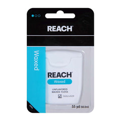 Side view of Reach floss packaging