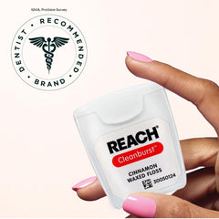 Dentist-recommended Reach floss branding