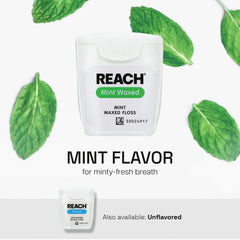 PFAS-free label on dental floss packaging