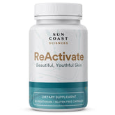 Front view of ReActivate Skin Health Formula bottle
