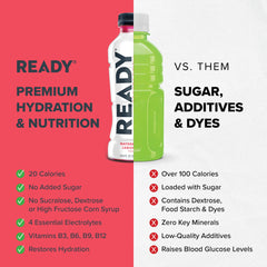 Label highlighting no added sugar and low calorie