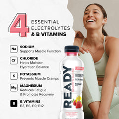 Nutrition facts label for Ready Sports Drink Lite