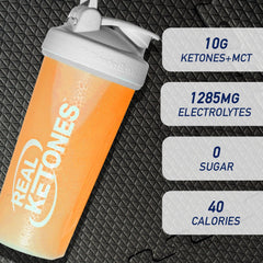 Back view of Real Ketones orange 30-pack box