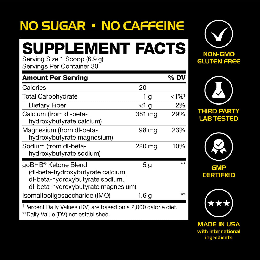 Real Ketones Nootropic Stim Free neutral serve fits daily training sessions.