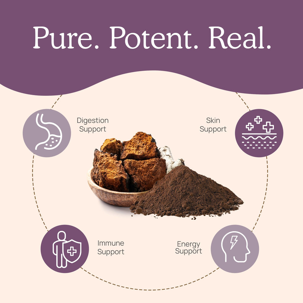 No fillers or mycelium label on Real Mushrooms Chaga capsules
