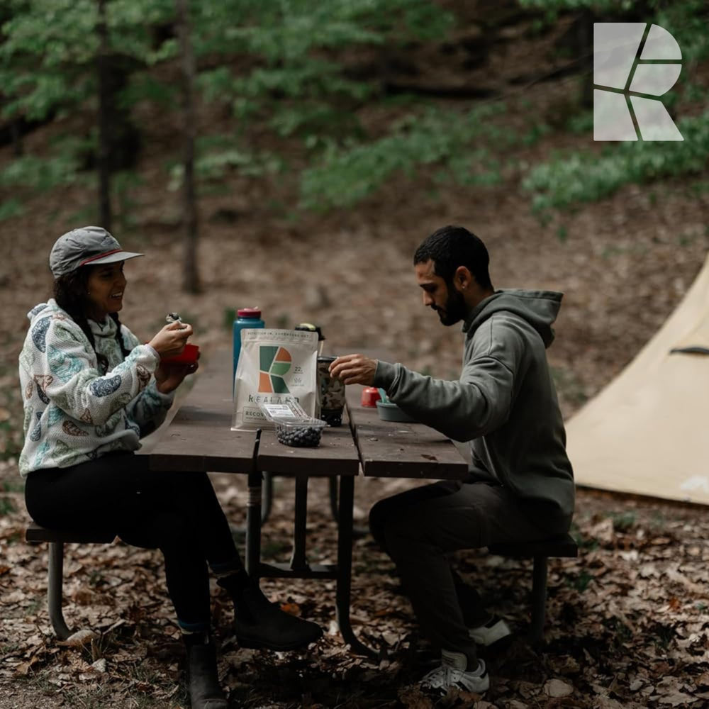 Post-workout setup with Realand for easy mixing and quick energy.