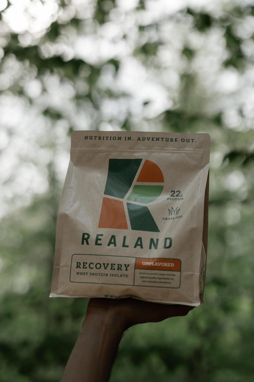 Unflavored Realand protein blends smoothly into shakes and recipes.